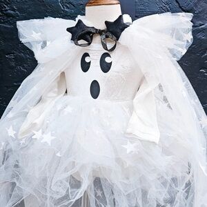 Kids Ghost Costume with Star Accents